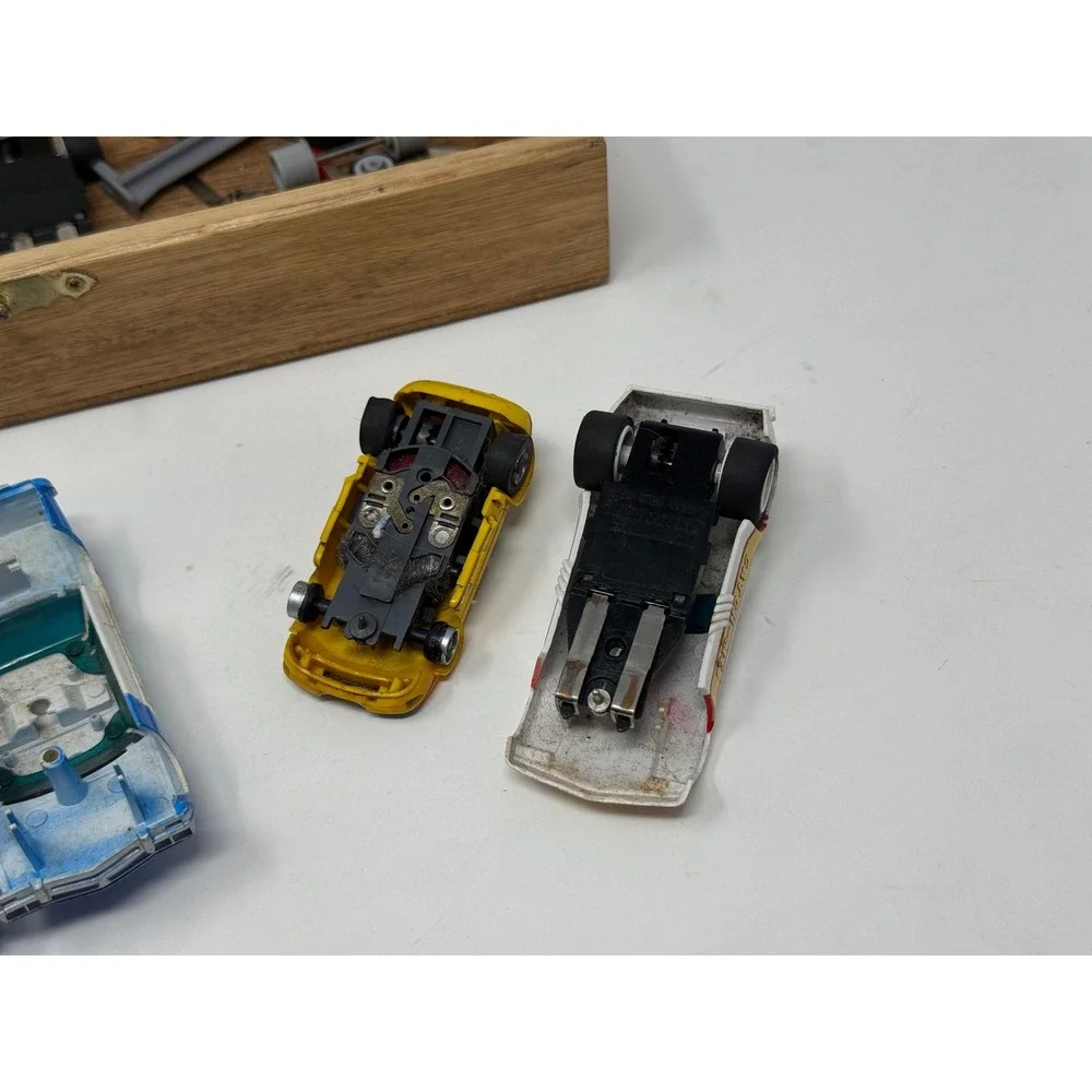 Vintage Matchbox Speed Slot Lot Chassis Bodies Parts Repair aurora ferrari